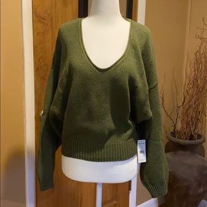 Free People V-neck slouchy sweater